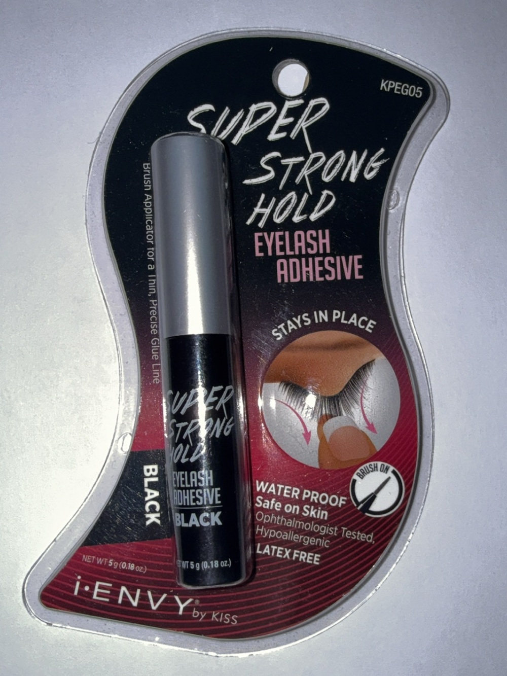 i-ENVY Super Strong Hold Black Eyelash Adhesive - Waterproof